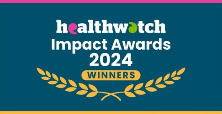 Healthwatch impact award winners logo