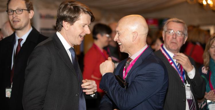 Picture of local Healthwatch staff member speaking to an MP Picture of local Healthwatch staff member speaking to an MP