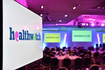 Healthwatch conference slide