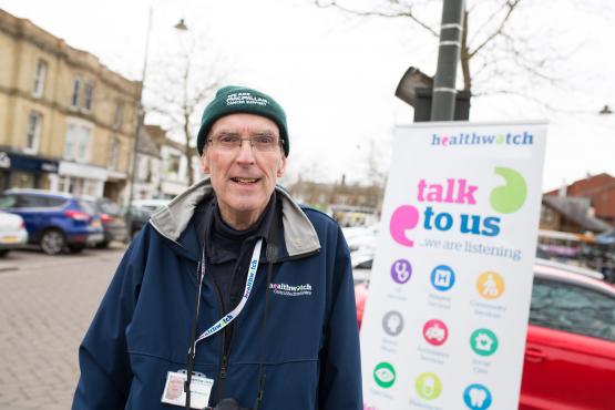 A healthwatch volunteer A healthwatch volunteer